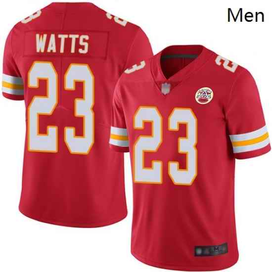 Chiefs 23 Armani Watts Red Team Color Men Stitched Football Vapor Untouchable Limited Jersey
